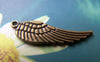 Accessories - 20 Pcs Of Antique Bronze Huge Feather Wing Charms 9x28mm A411