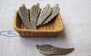 Accessories - 20 Pcs Of Antique Bronze Huge Feather Wing Charms 9x28mm A411