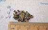 Accessories - 20 Pcs Of Antique Bronze Jingle Bell Christmas Charms 17x22mm A5269