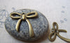 Accessories - 20 Pcs Of Antique Bronze Knot Bow Tie Charms 25mm A5682