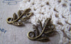 Accessories - 20 Pcs Of Antique Bronze Leaf Connector Charms 15x21mm A4972