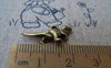 Accessories - 20 Pcs Of Antique Bronze Lovely 3D Dinosaur Charms 12x20mm A1910