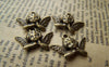 Accessories - 20 Pcs Of Antique Bronze Lovely Angel Charms 11x20mm A726