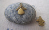 Accessories - 20 Pcs Of Antique Bronze Lovely Angel Charms 13x15mm A2447