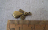 Accessories - 20 Pcs Of Antique Bronze Lovely Angel Charms 13x15mm A2447