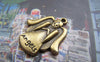 Accessories - 20 Pcs Of Antique Bronze Lovely Angel Charms 20x23mm A4449