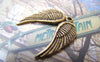Accessories - 20 Pcs Of Antique Bronze Lovely Angel Wings Charms 19x21mm A2892