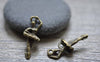 Accessories - 20 Pcs Of Antique Bronze Lovely Ballet Girl Dancer Charms 10x25mm A1613