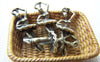 Accessories - 20 Pcs Of Antique Bronze Lovely Ballet Girl Dancer Charms 10x25mm A1613