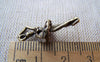 Accessories - 20 Pcs Of Antique Bronze Lovely Ballet Girl Dancer Charms 10x25mm A1613