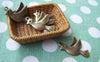 Accessories - 20 Pcs Of Antique Bronze Lovely Bird Charms 15x21mm A262