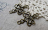 Accessories - 20 Pcs Of Antique Bronze Lovely Chinese Knot Connector Charms 18x31mm A6102