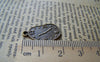 Accessories - 20 Pcs Of Antique Bronze Lovely Clock Irregular Oval Charms 13x18.5mm A3416