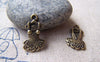 Accessories - 20 Pcs Of Antique Bronze Lovely Dress Charms 11x17mm A2486