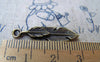 Accessories - 20 Pcs Of Antique Bronze Lovely Feather Leaf Charms 8x30mm A4598