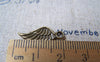 Accessories - 20 Pcs Of Antique Bronze Lovely Feather Wing Charms 8x17mm A2714