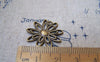 Accessories - 20 Pcs Of Antique Bronze Lovely Filigree Flower Charms 20mm A3078