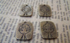 Accessories - 20 Pcs Of Antique Bronze Lovely Flat Boy Charms 13x17mm A3797