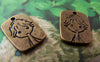 Accessories - 20 Pcs Of Antique Bronze Lovely Flat Boy Charms 13x17mm A3797