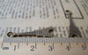 Accessories - 20 Pcs Of Antique Bronze Lovely Flat Eiffel Tower Charms Pendants 12x32mm A1665