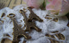 Accessories - 20 Pcs Of Antique Bronze Lovely Flat Eiffel Tower Charms Pendants 12x32mm A1665