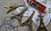 Accessories - 20 Pcs Of Antique Bronze Lovely Flat Eiffel Tower Charms Pendants 18x35mm A1673