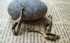 Accessories - 20 Pcs Of Antique Bronze Lovely Giraffe Connector Charms 8x30mm A671