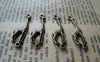 Accessories - 20 Pcs Of Antique Bronze Lovely Giraffe Connector Charms 8x30mm A671