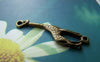 Accessories - 20 Pcs Of Antique Bronze Lovely Giraffe Connector Charms 8x30mm A671