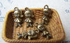 Accessories - 20 Pcs Of Antique Bronze Lovely Girl Charms 7x15mm A735