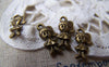 Accessories - 20 Pcs Of Antique Bronze Lovely Girl Charms 7x15mm A735