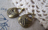 Accessories - 20 Pcs Of Antique Bronze Lovely Handbag Charms 14x21mm A4693