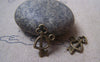 Accessories - 20 Pcs Of Antique Bronze Lovely Heart And Key Charms 12x19mm A4864