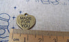 Accessories - 20 Pcs Of Antique Bronze Lovely Heart Charms 15x16mm A1628