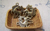 Accessories - 20 Pcs Of Antique Bronze Lovely Horse Charms 15x20mm A2209