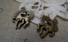 Accessories - 20 Pcs Of Antique Bronze Lovely Horse Charms 15x20mm A2209
