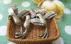 Accessories - 20 Pcs Of Antique Bronze Lovely Hummingbird Bird Connector Charms 18x30mm A256