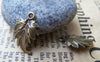 Accessories - 20 Pcs Of Antique Bronze Lovely Leaf Connectors Charms 12x19mm A396