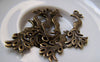 Accessories - 20 Pcs Of Antique Bronze Lovely Phoenix Bird Charms 12x31mm Double Sided A5796