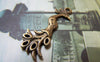Accessories - 20 Pcs Of Antique Bronze Lovely Phoenix Bird Charms 12x31mm Double Sided A5796
