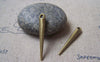 Accessories - 20 Pcs Of Antique Bronze Lovely Pin Spikes Charms 5x34mm A4762
