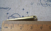 Accessories - 20 Pcs Of Antique Bronze Lovely Pin Spikes Charms 5x34mm A4762
