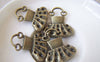 Accessories - 20 Pcs Of Antique Bronze Lovely Princess Dress Charms 22x24mm A569