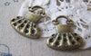 Accessories - 20 Pcs Of Antique Bronze Lovely Princess Dress Charms 22x24mm A569