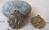 Accessories - 20 Pcs Of Antique Bronze Lovely Roman Warrior Charms 21x25mm Double Sided A4261