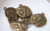 Accessories - 20 Pcs Of Antique Bronze Lovely Roman Warrior Charms 21x25mm Double Sided A4261