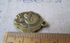 Accessories - 20 Pcs Of Antique Bronze Lovely Roman Warrior Charms 21x25mm Double Sided A4261