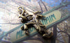 Accessories - 20 Pcs Of Antique Bronze Lovely Scarecrow Charms 15x24mm A298