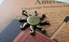 Accessories - 20 Pcs Of Antique Bronze Lovely Sun Charms 17mm A359