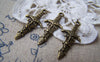 Accessories - 20 Pcs Of Antique Bronze Lovely Sword Charms 13x28mm A2896